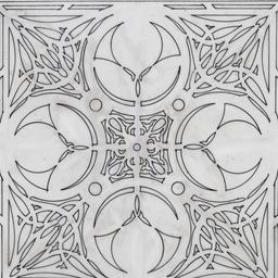 Wood screen detail, hall do...