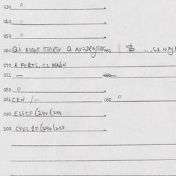 Eastern questionnaire, answ...