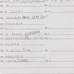 Eastern questionnaire, answ...