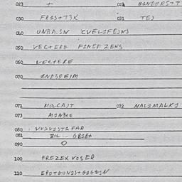 Eastern questionnaire, answ...