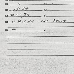 Eastern questionnaire, answ...