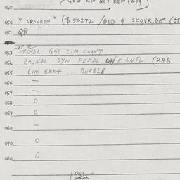 Eastern questionnaire, answ...