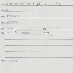 Eastern questionnaire, answ...