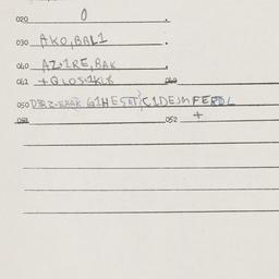 Eastern questionnaire, answ...