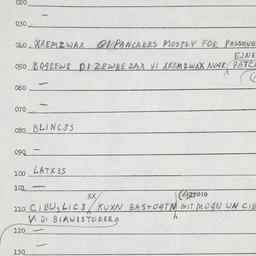 Eastern questionnaire, answ...