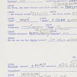 Western questionnaire, answ...