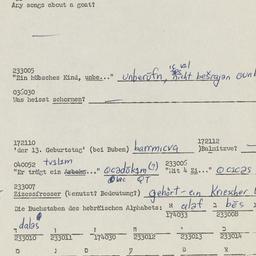 Western questionnaire, answ...