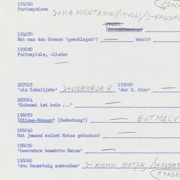 Western questionnaire, answ...