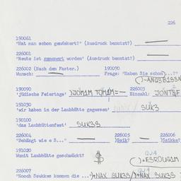 Western questionnaire, answ...