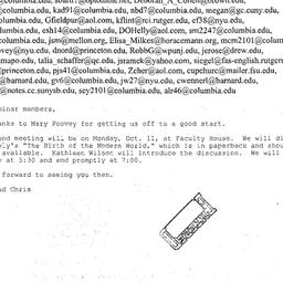 Announcements, 2004-10-11. ...