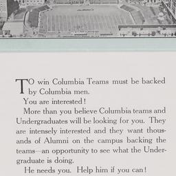 Football ticket sales brochure