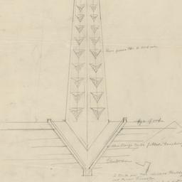Stable spire elevation, plan