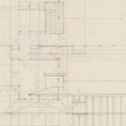 First floor plan, side elev...
