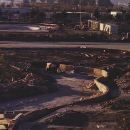 Construction view, base of ...