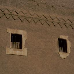 Exterior view, detail of wi...