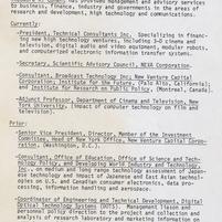 Resume of Ted Conant