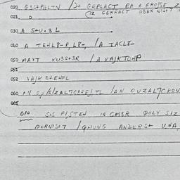 Eastern questionnaire, answ...