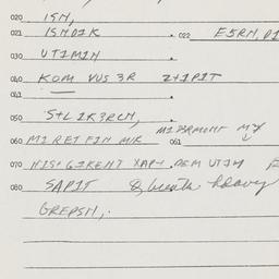 Eastern questionnaire, answ...