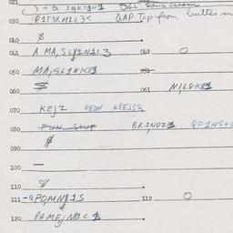 Eastern questionnaire, answ...
