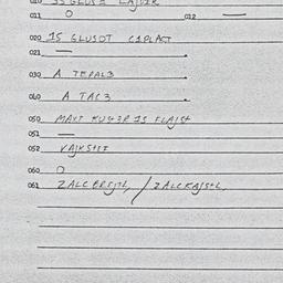 Eastern questionnaire, answ...