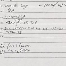 Eastern questionnaire, answ...