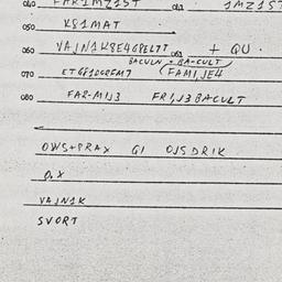 Eastern questionnaire, answ...