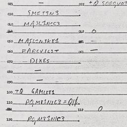 Eastern questionnaire, answ...