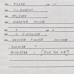 Eastern questionnaire, answ...