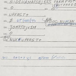Eastern questionnaire, answ...