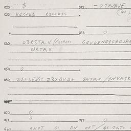 Eastern questionnaire, answ...