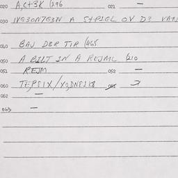 Eastern questionnaire, answ...