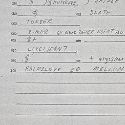 Eastern questionnaire, answ...