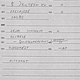 Eastern questionnaire, answ...
