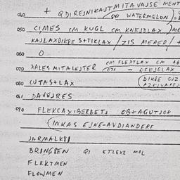 Eastern questionnaire, answ...