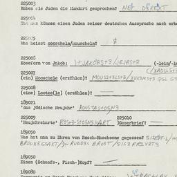 Western questionnaire, answ...