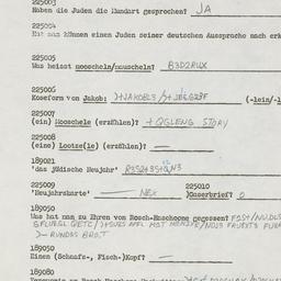 Western questionnaire, answ...