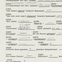 Western questionnaire, answ...
