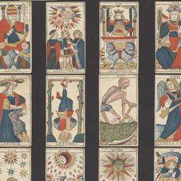 Tarot playing cards