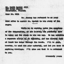 Letter from Frederick P. Ke...