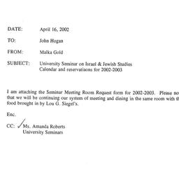 Correspondence, 2003-04-16....