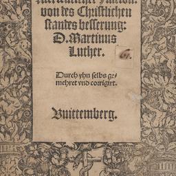 An den Christlichen Adel de...