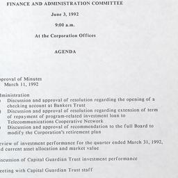 Meeting of the Finance and ...