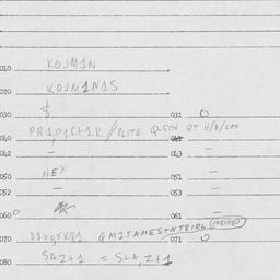 Eastern questionnaire, answ...