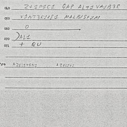 Eastern questionnaire, answ...