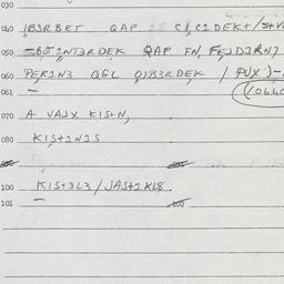 Eastern questionnaire, answ...