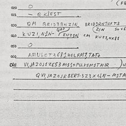 Eastern questionnaire, answ...