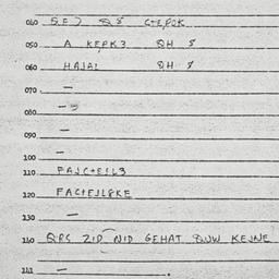 Eastern questionnaire, answ...