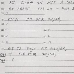 Eastern questionnaire, answ...