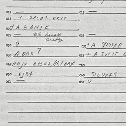 Eastern questionnaire, answ...