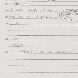 Eastern questionnaire, answ...